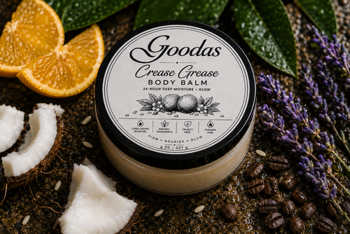 Customized Goodas Brands Body Balms and Scrubs